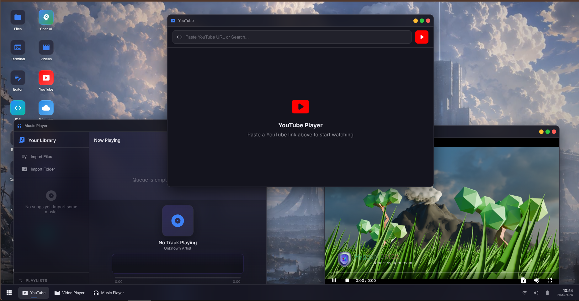 Media & YouTube Player